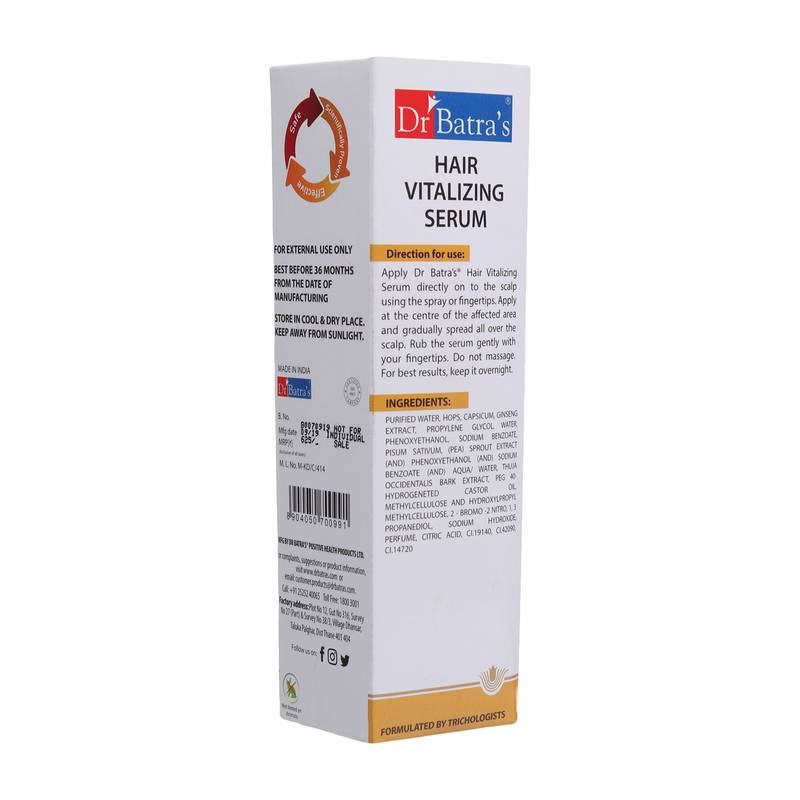 Hair Vitalizing Serum 125 ml  Pro  Intense Volume Shampoo   500 ml and Hair Fall Control Oil  200 ml